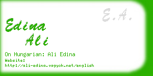 edina ali business card